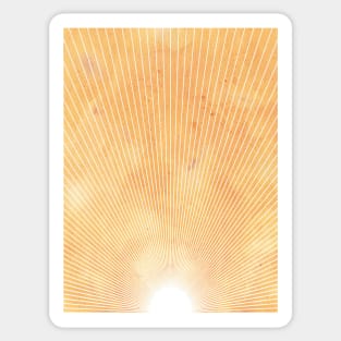 Abstract sun, orange sky Sticker